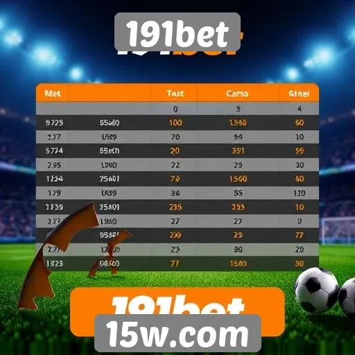 Comparação de odds entre 191bet e concorrentes